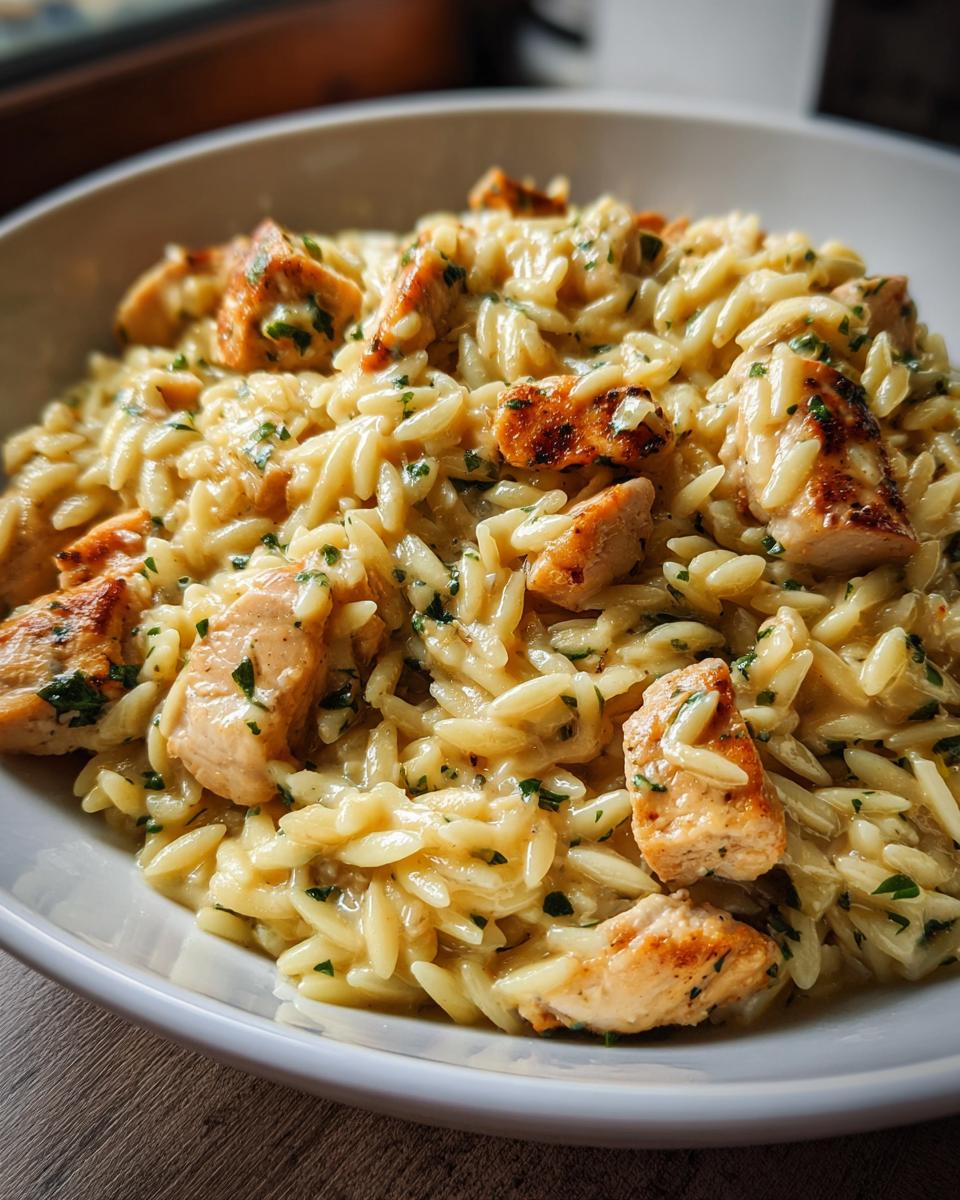 One-Pan Creamy Chicken Orzo - detail 2
