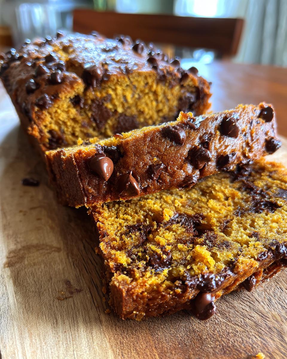 Pumpkin Chocolate Chip Bread - detail 1