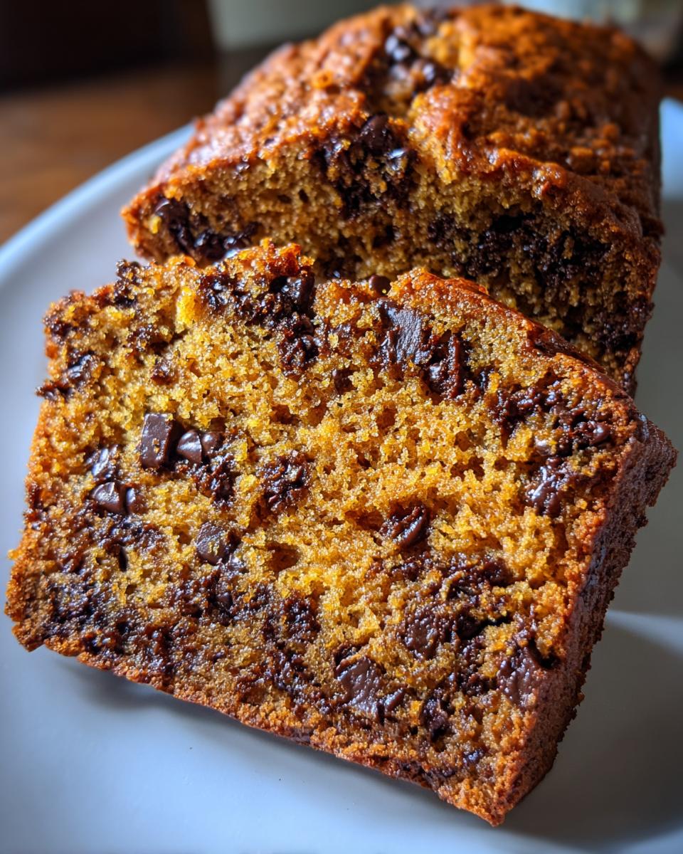 Pumpkin Chocolate Chip Bread - detail 2