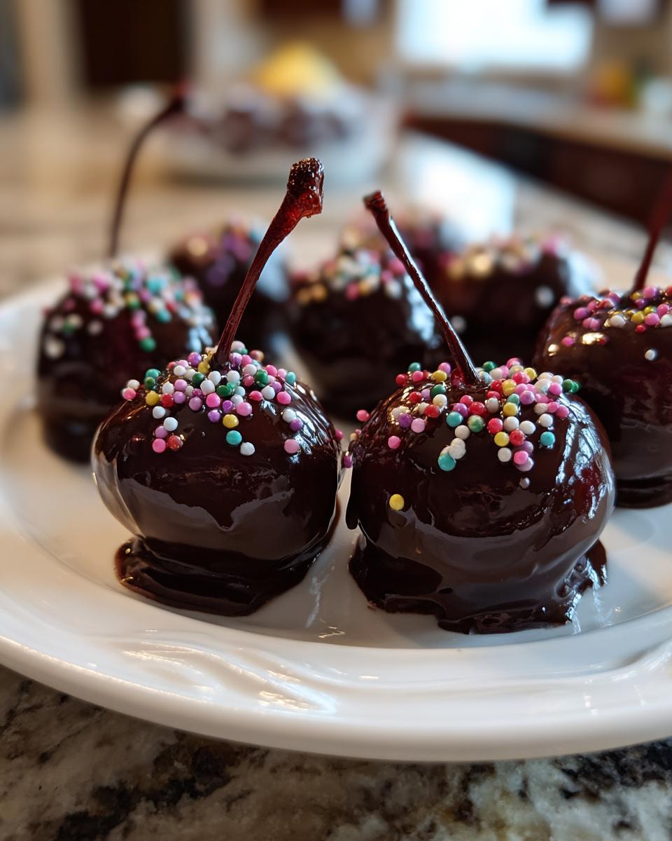 Quick and Easy Homemade Chocolate Covered Cherries - detail 1