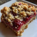 Raspberry Crumble Cookie Bars