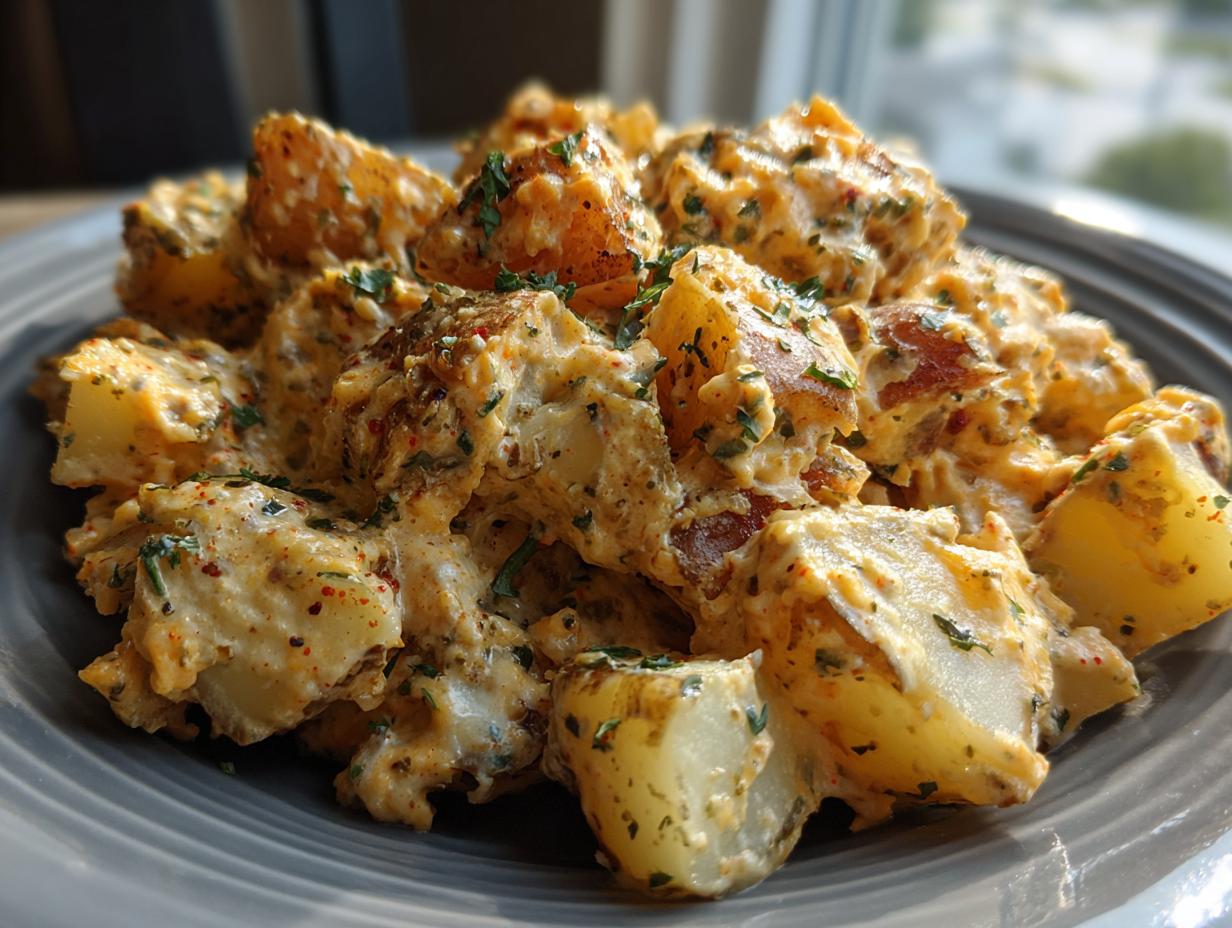 Slow Cooker Cheesy Ranch Potatoes - detail 2