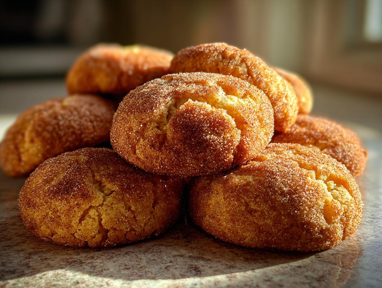 Soft Pumpkin Snickerdoodle Cookies - detail 2