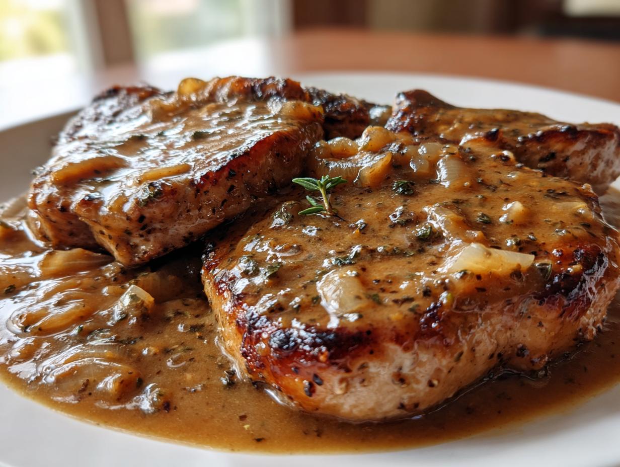 Southern Smothered Pork Chops - detail 2