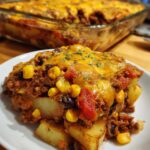 Taco Meat & Potato Bake