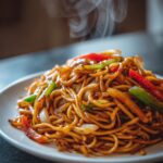 Vegetarian Chili Garlic Noodles