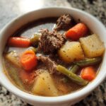 Beef and Vegetable Crockpot Soup (Classic & Cozy)