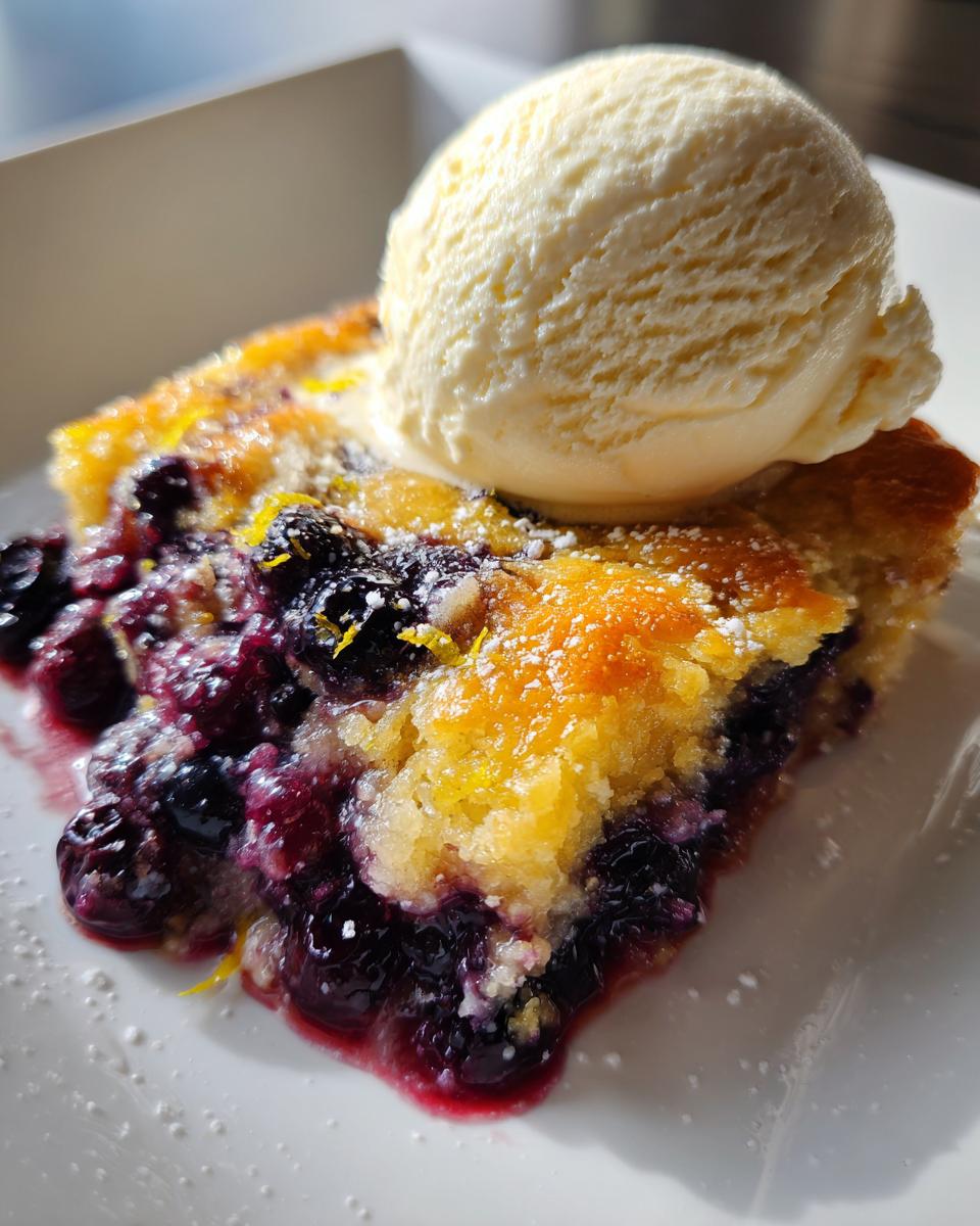 Blueberry Lemon Dump Cake (Bright & Cozy Dessert) - detail 1