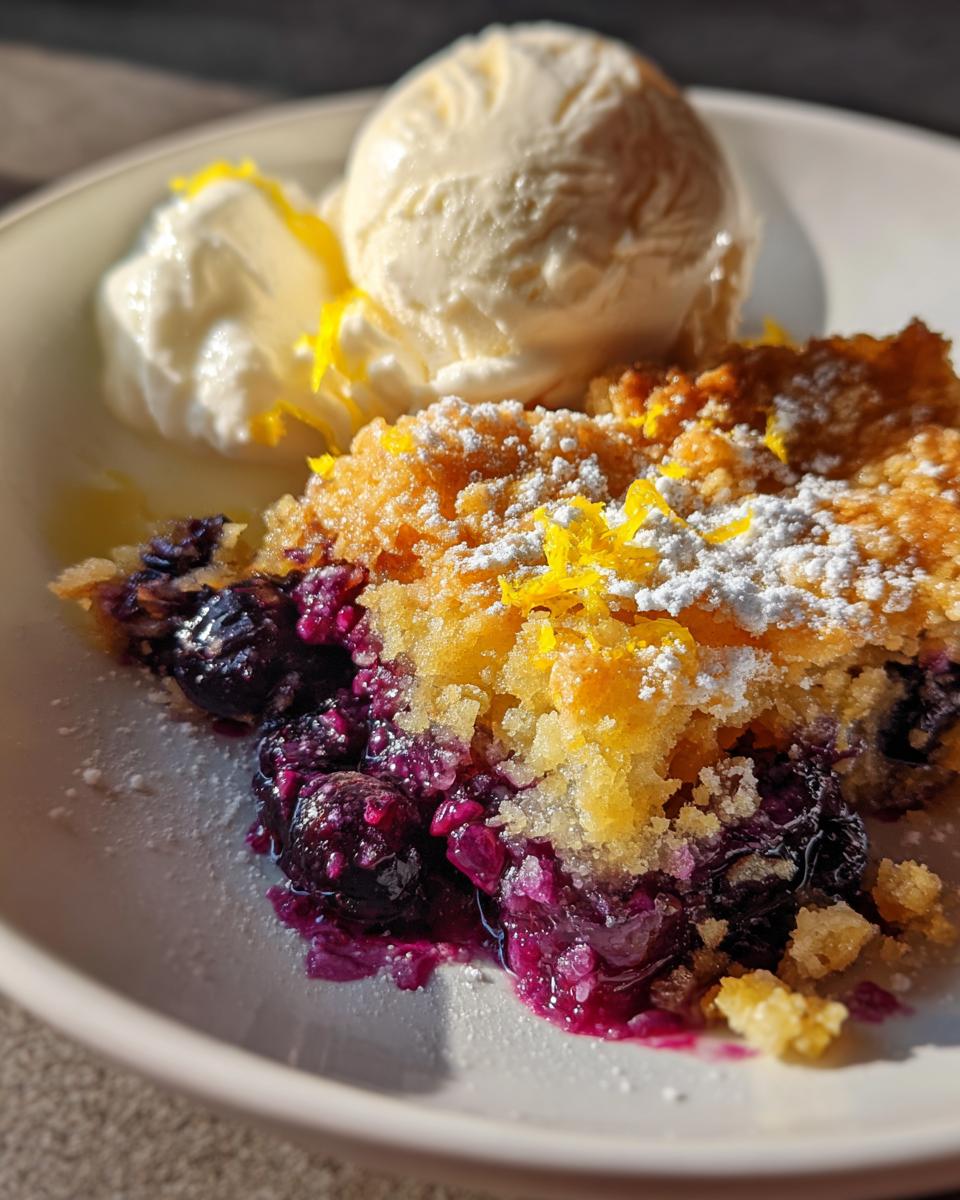 Blueberry Lemon Dump Cake (Bright & Cozy Dessert) - detail 2