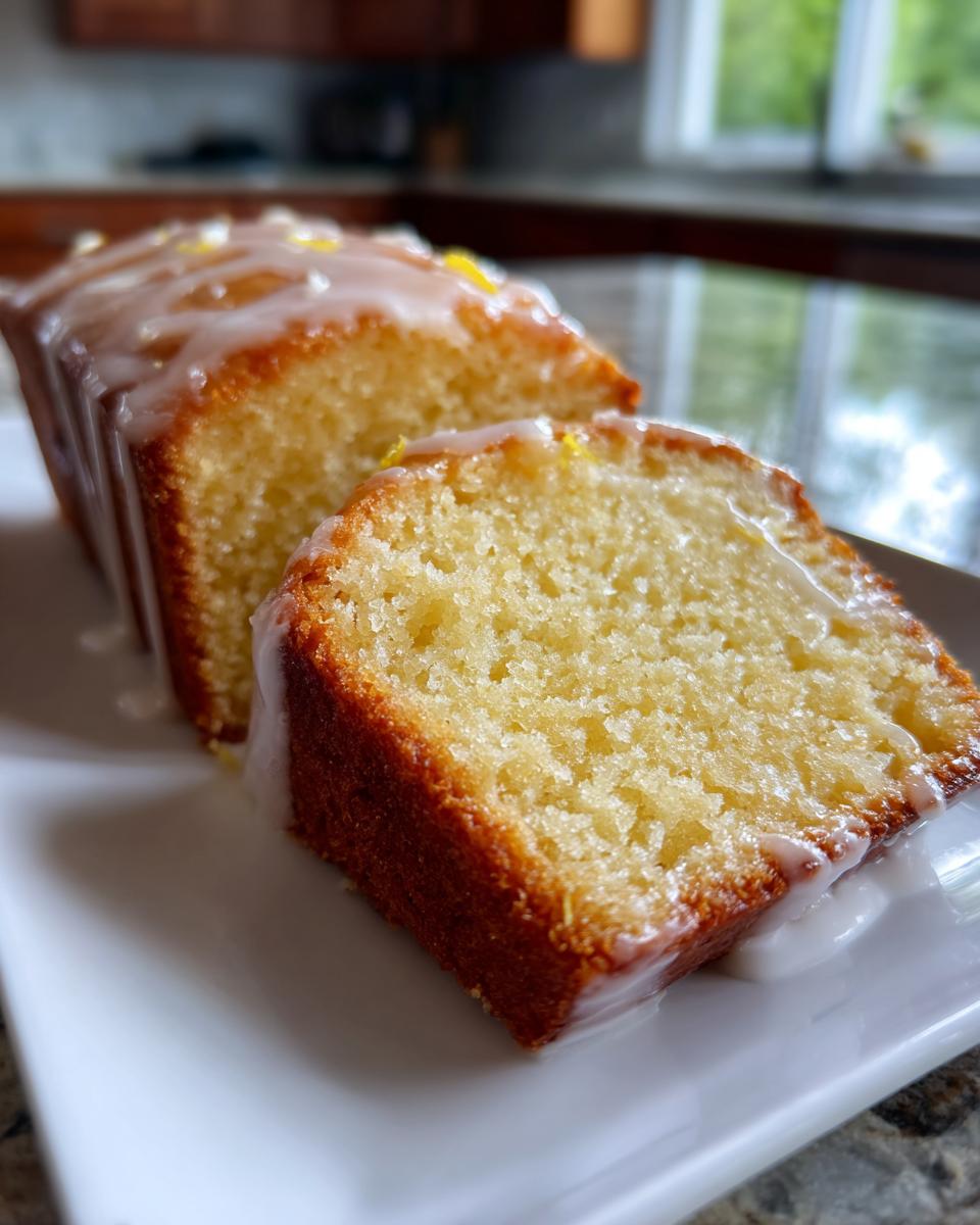 Buttery Lemon Yogurt Loaf Cake (Light & Moist) - detail 1