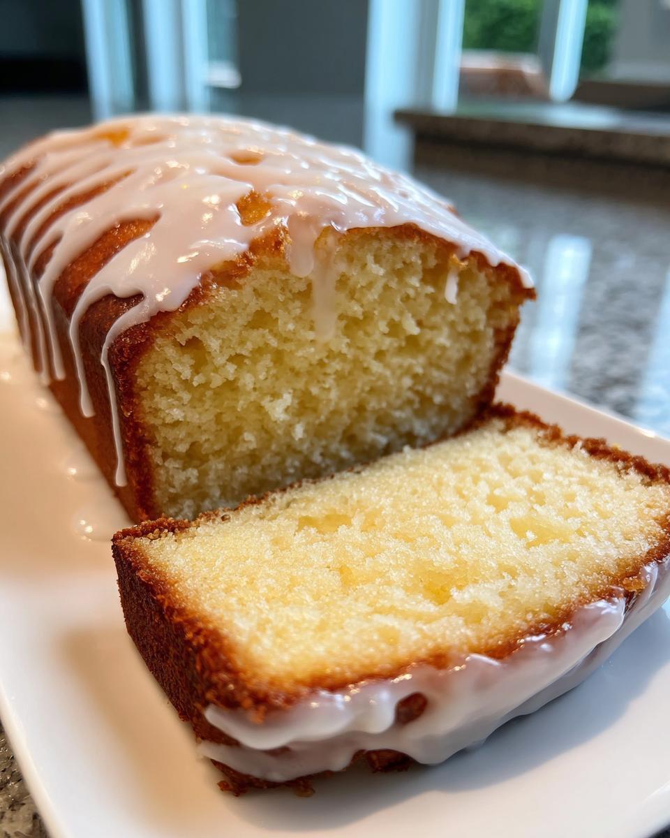 Buttery Lemon Yogurt Loaf Cake (Light & Moist) - detail 2