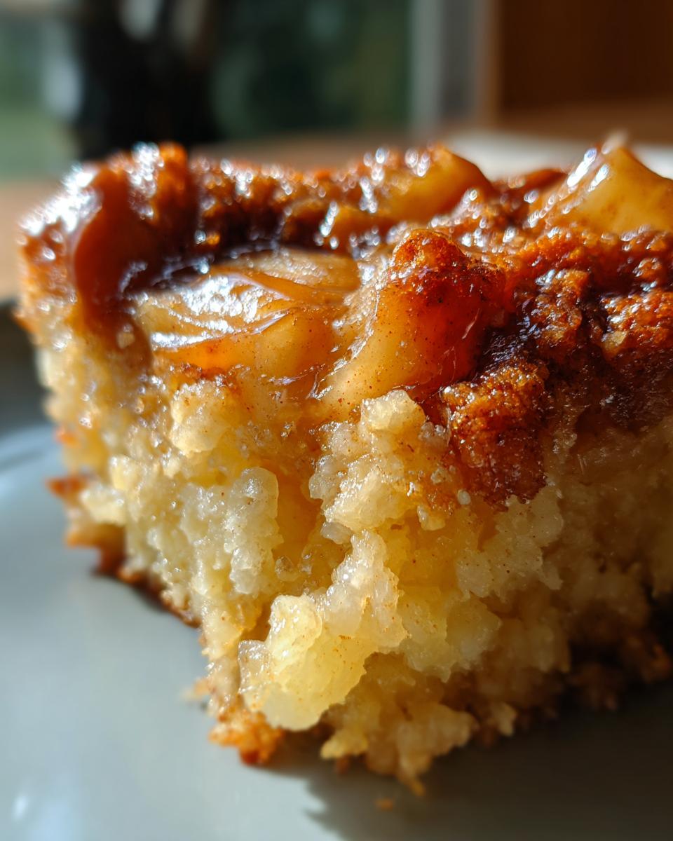 Caramel Pear Dump Cake (Warm & Cozy Treat) - detail 2