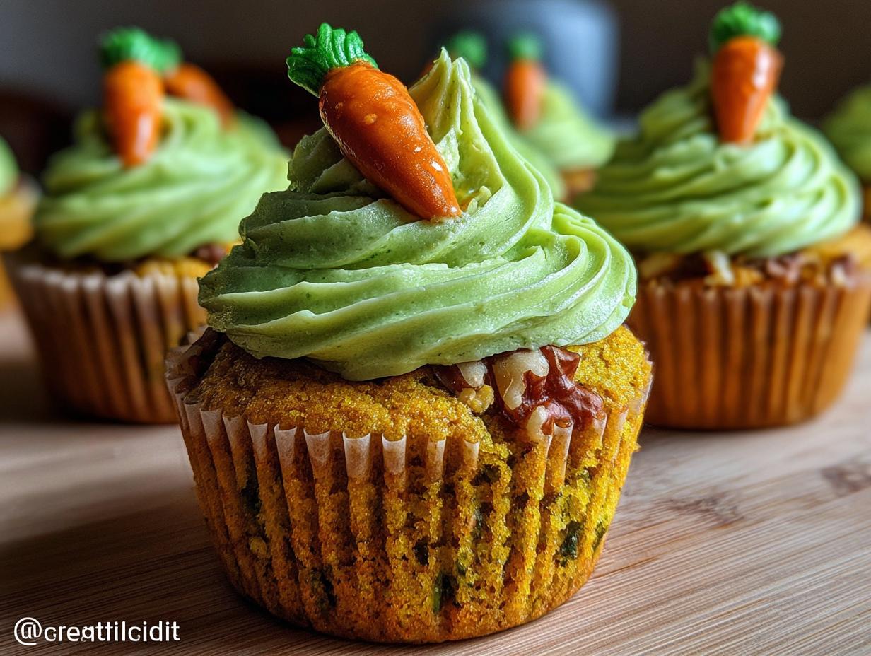 Carrot Patch Cupcakes - detail 1