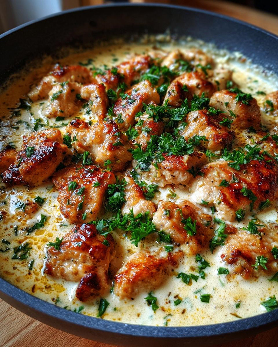 Cheesy Chicken Skillet with Cream Sauce (No Pasta) - detail 1