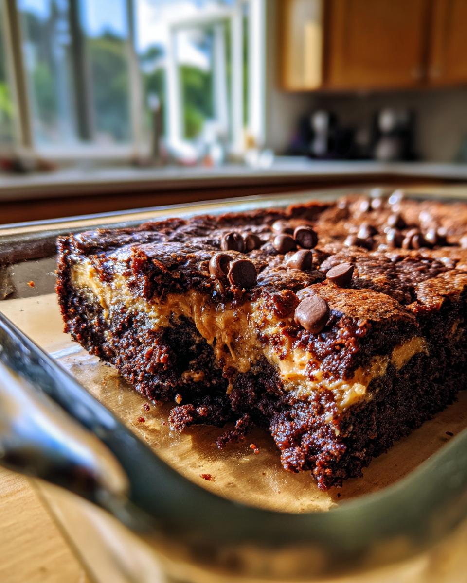 Chocolate Peanut Butter Dump Cake (5 Pantry Ingredients) - detail 2