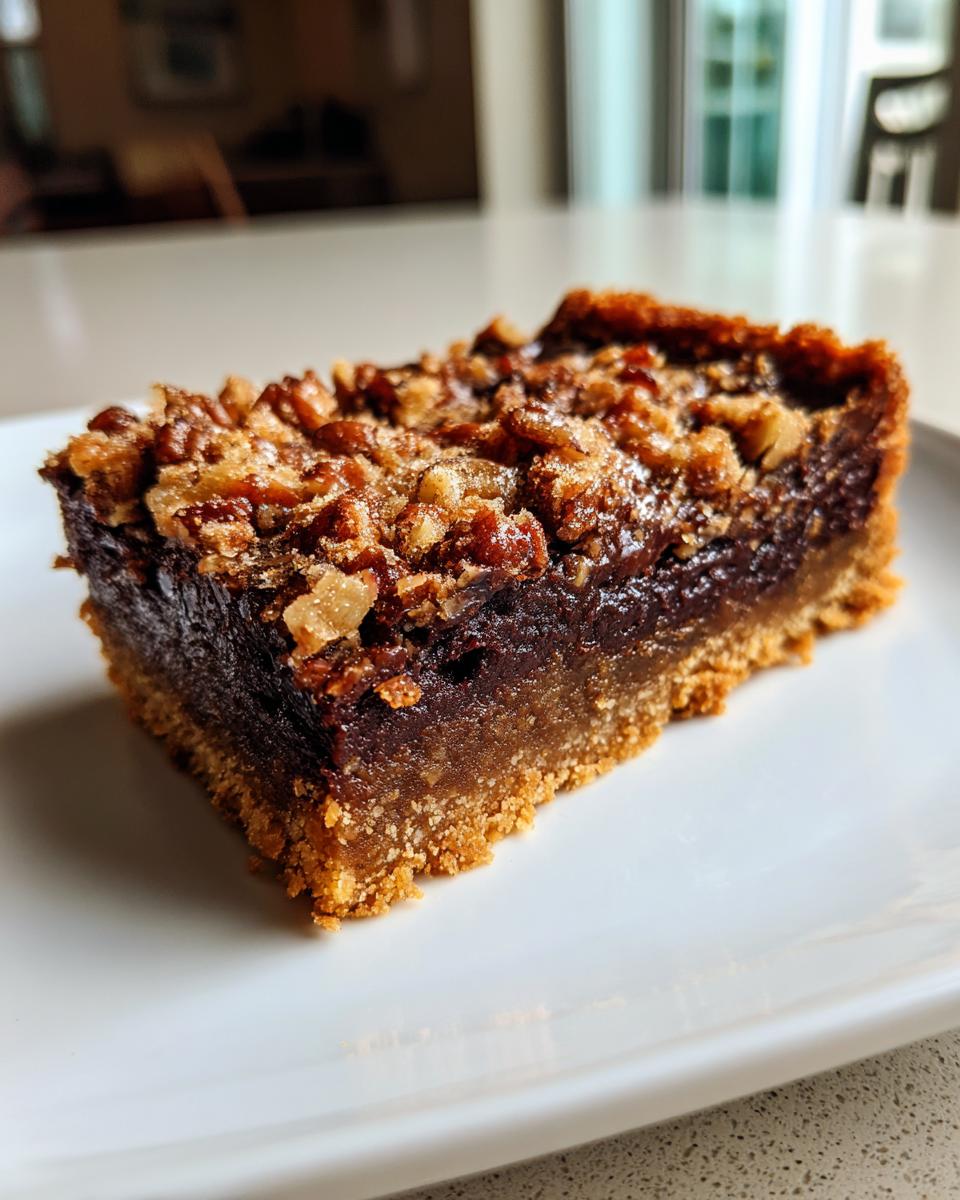 Chocolate Pecan Pie Bars (Slice & Serve Dessert) - detail 1