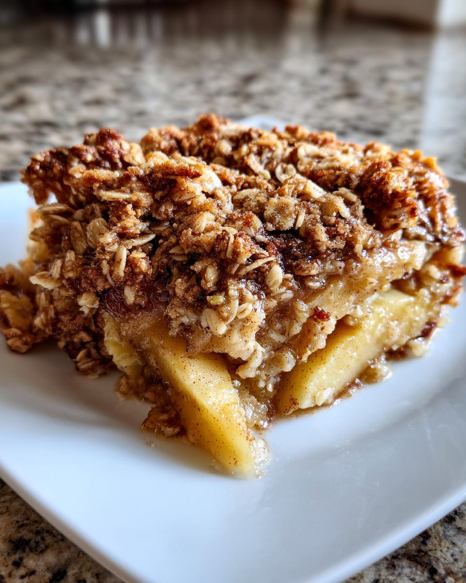 Classic Apple Crisp with Cinnamon Oat Topping - detail 1