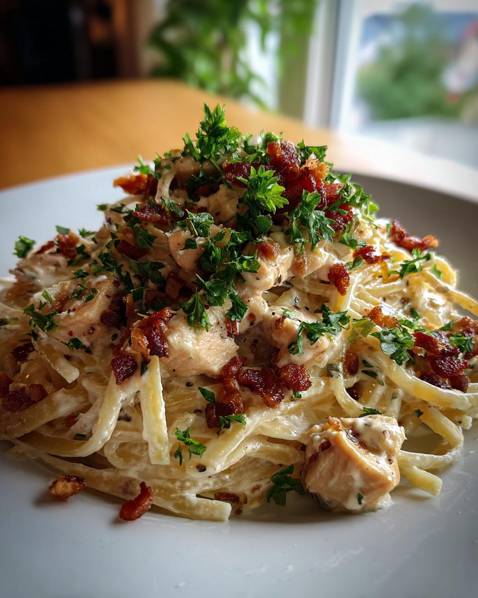 Creamy Chicken Bacon Pasta (No Spicy Flavors) - detail 1