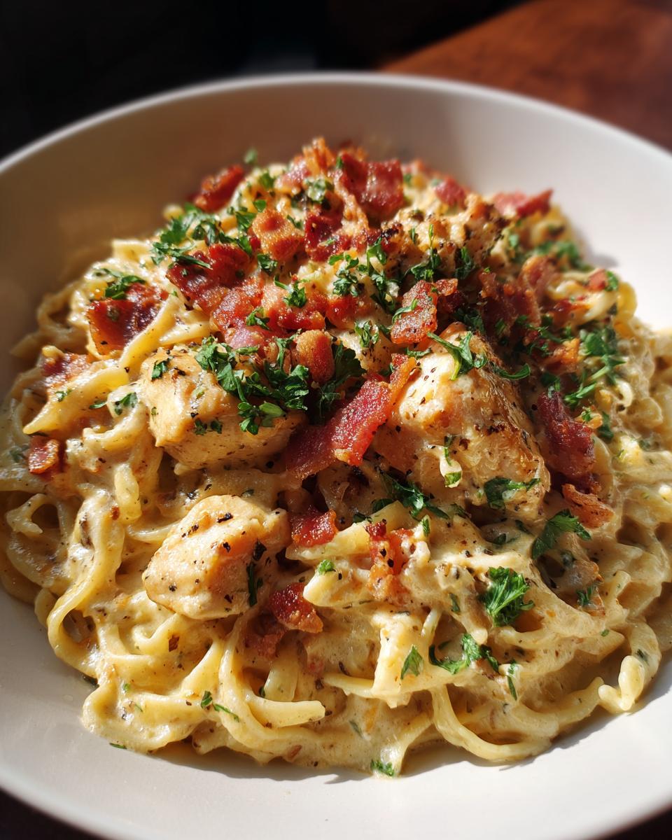 Creamy Chicken Bacon Pasta (No Spicy Flavors) - detail 2
