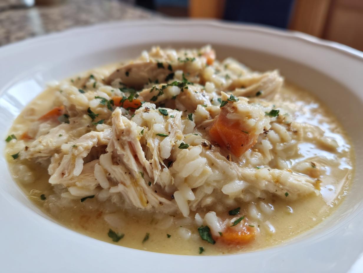 Creamy Crockpot Chicken & Rice (No Canned Soup) - detail 2