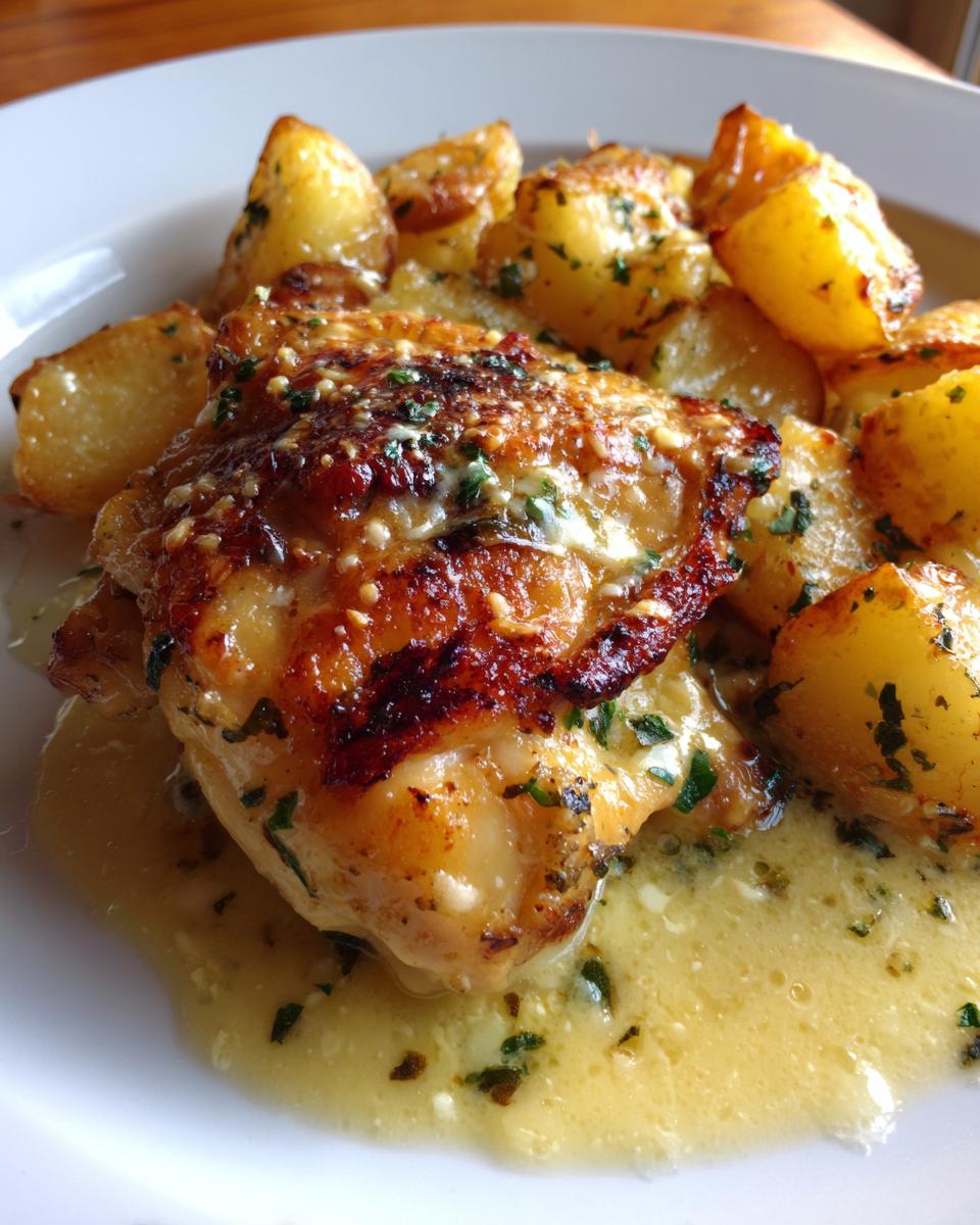 Creamy Garlic Chicken & Potatoes (Single Pan Meal) - detail 1