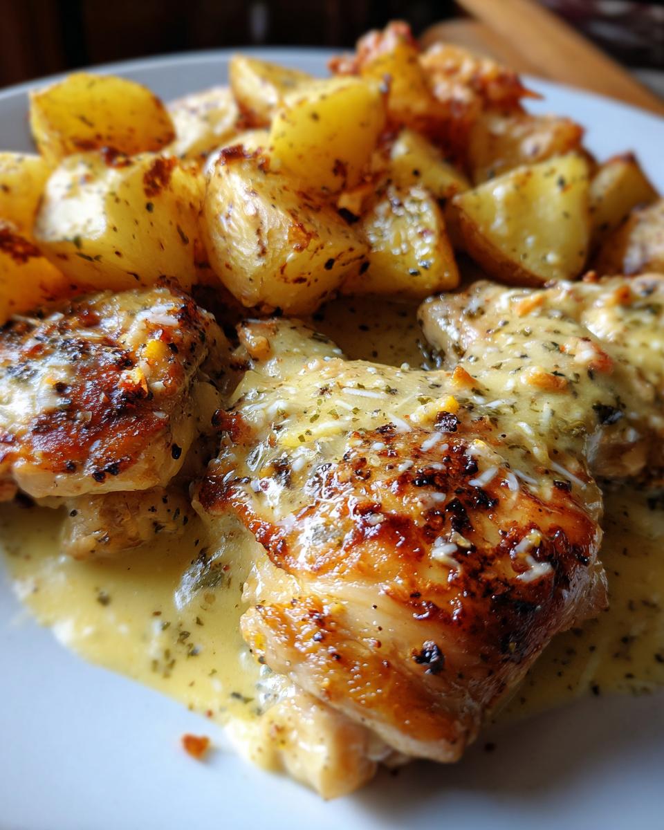 Creamy Garlic Chicken & Potatoes (Single Pan Meal) - detail 2