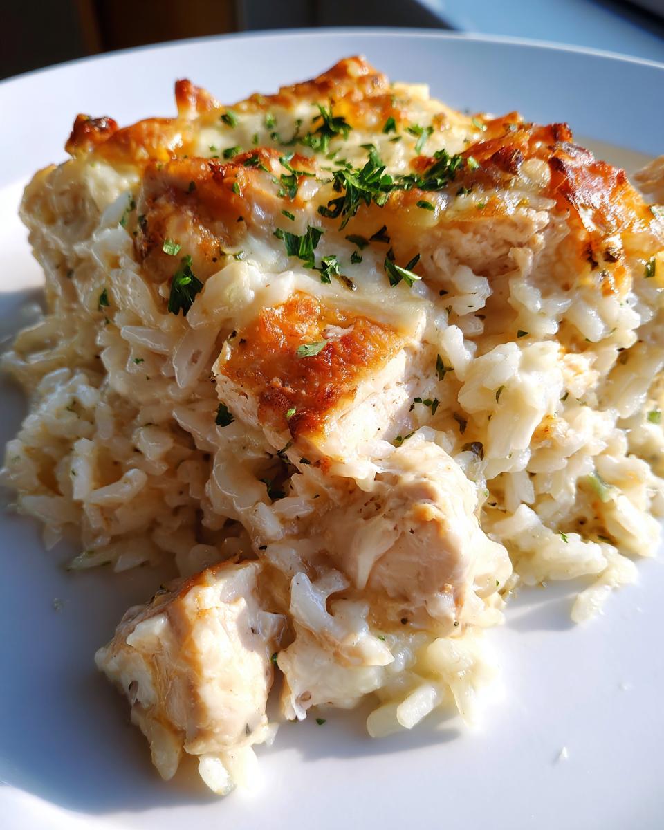 Creamy Garlic Chicken & Rice Bake - detail 1