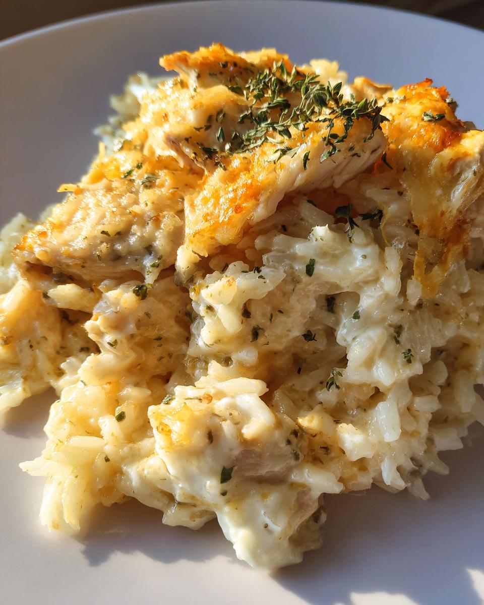 Creamy Garlic Chicken & Rice Bake - detail 2