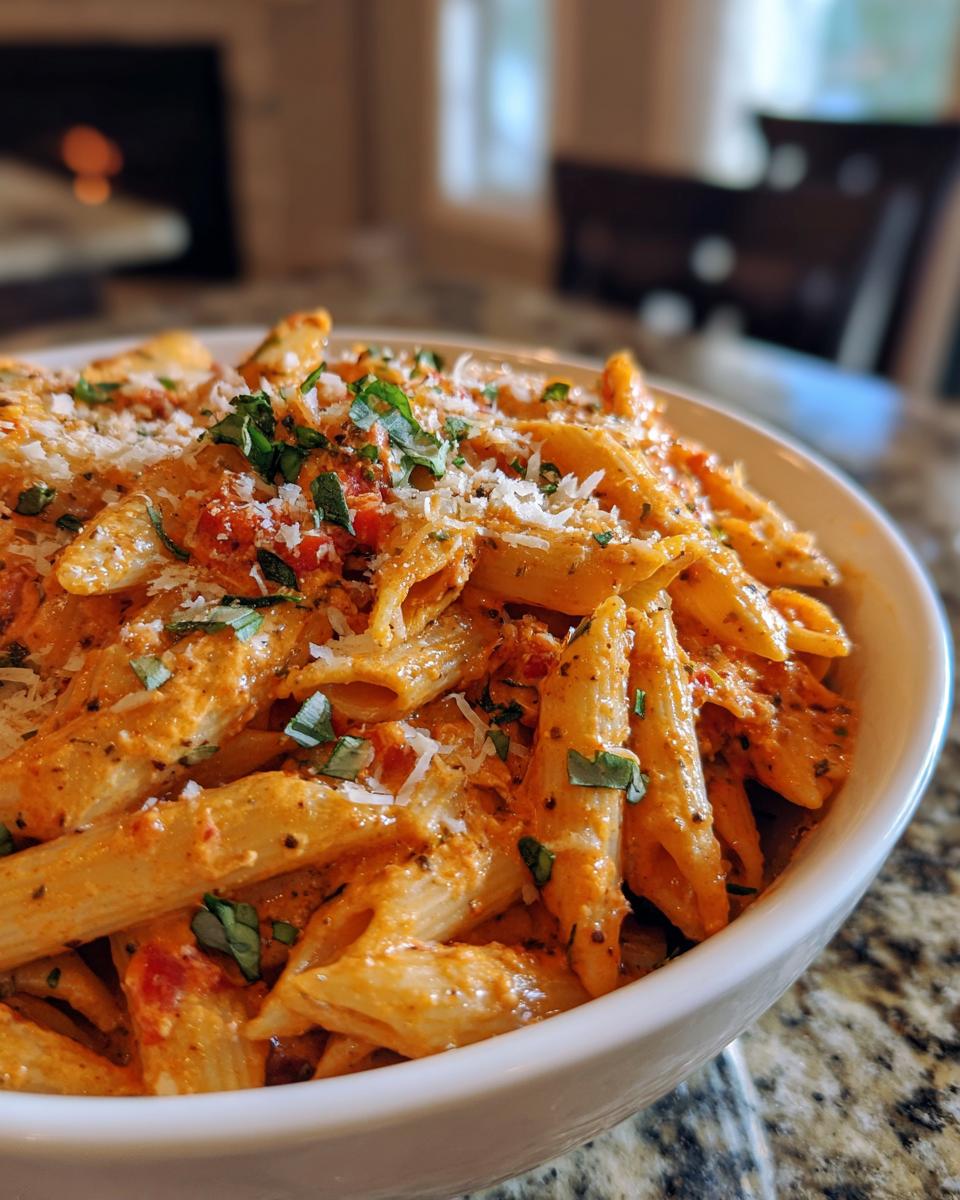 Crockpot Creamy Tomato Basil Pasta - detail 2
