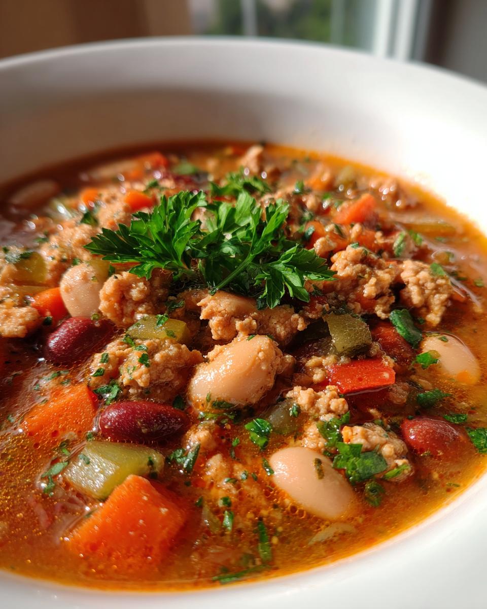 Crockpot Turkey and Bean Soup (Light but Comforting) - detail 1