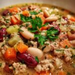Crockpot Turkey and Bean Soup (Light but Comforting)