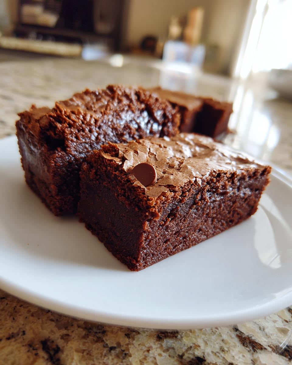 Easy Sourdough Discard Brownies - detail 1