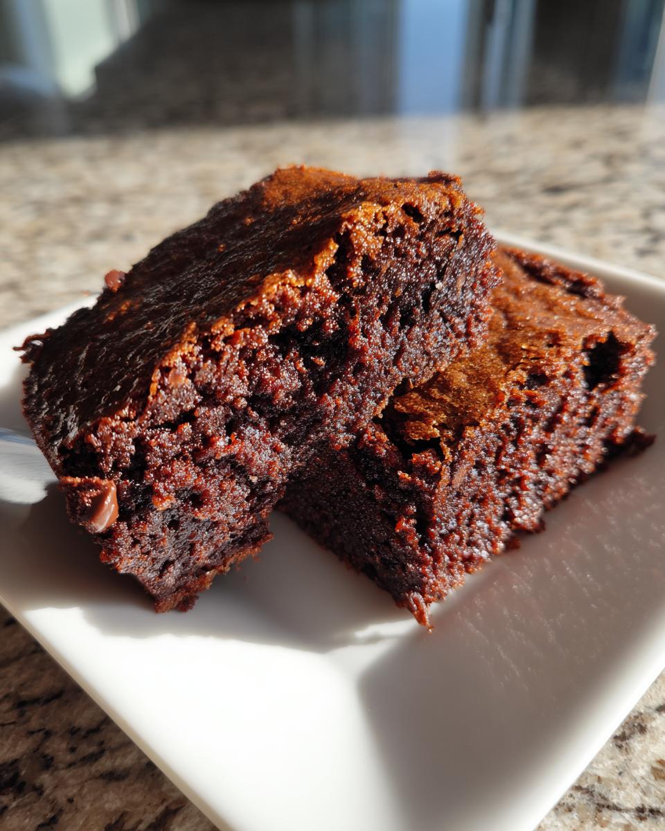 Easy Sourdough Discard Brownies - detail 2