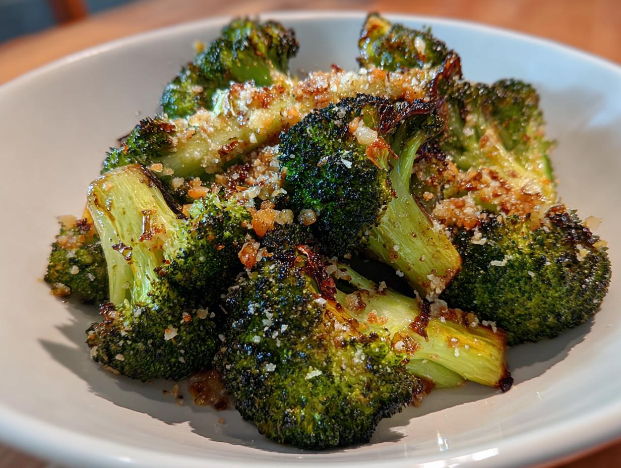 Garlic Parmesan Roasted Broccoli (Golden & Flavorful) - detail 2