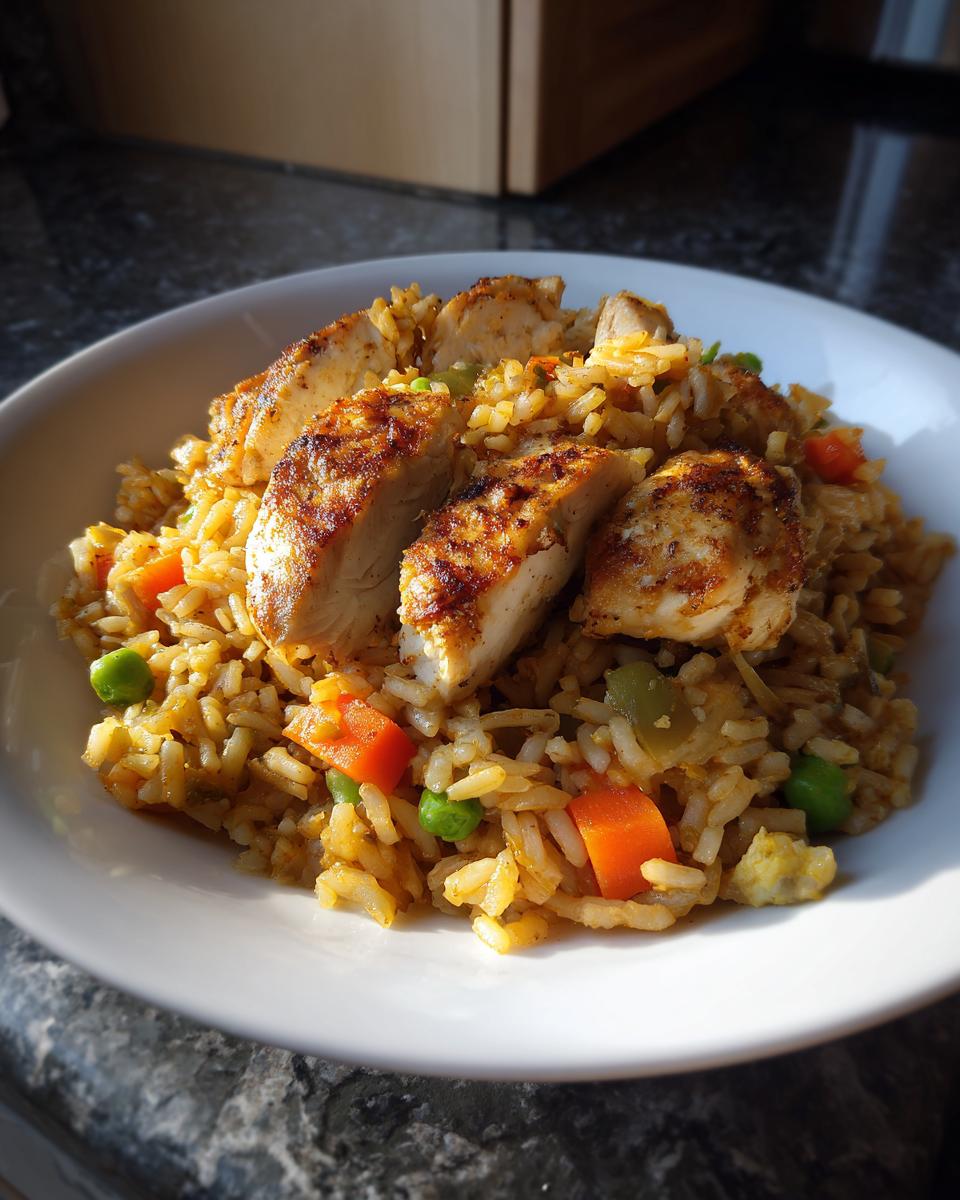 Healthy Chicken & Brown Rice Bake (Light Comfort Food) - detail 1