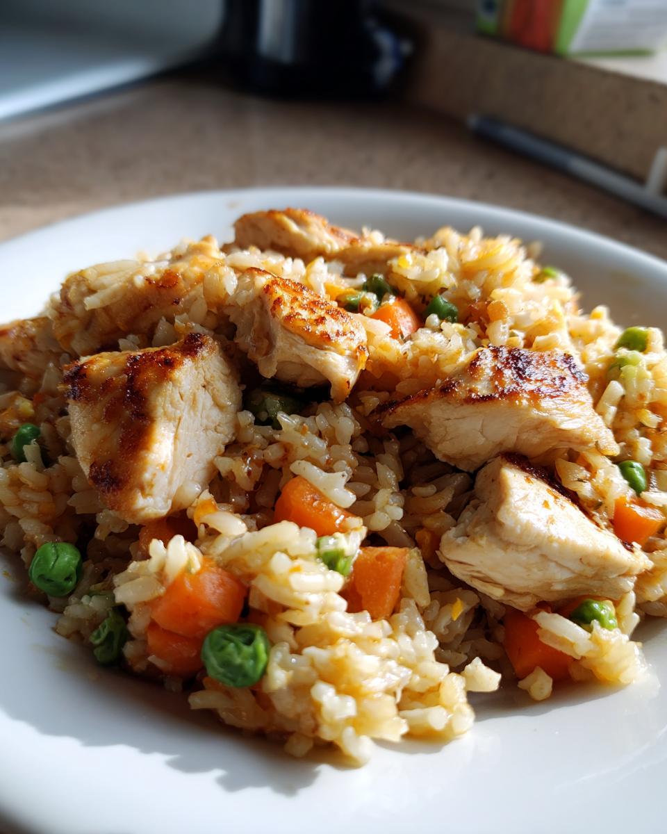 Healthy Chicken & Brown Rice Bake (Light Comfort Food) - detail 2