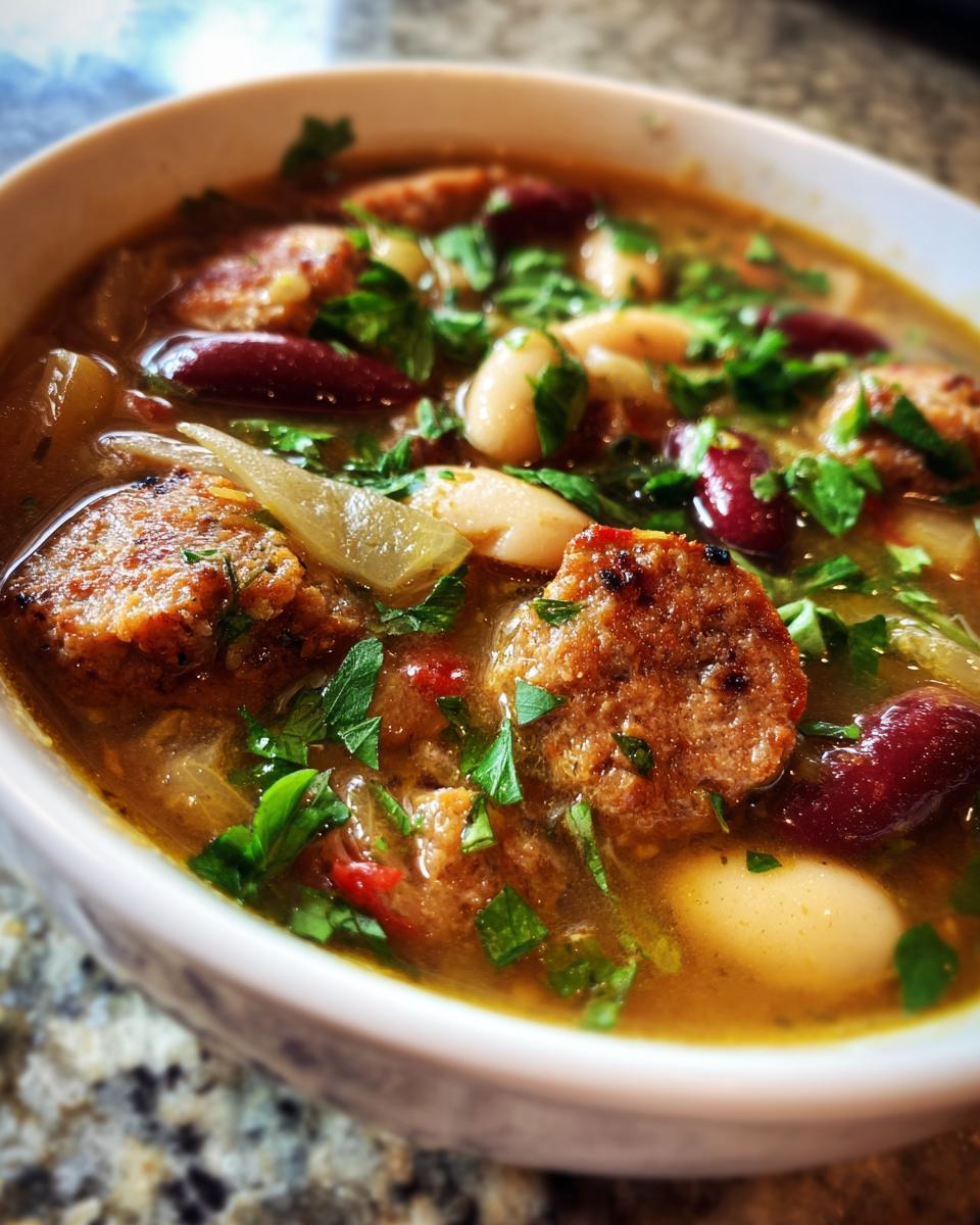 Hearty Creamy Bean & Sausage Soup for Busy Nights - detail 1