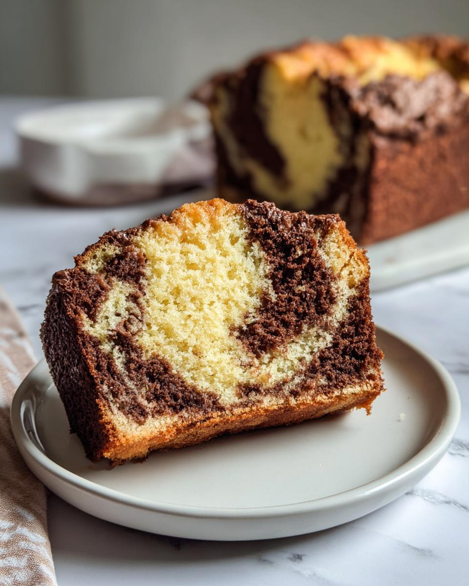 Homemade Marble Pound Cake (Chocolate & Vanilla) - detail 2
