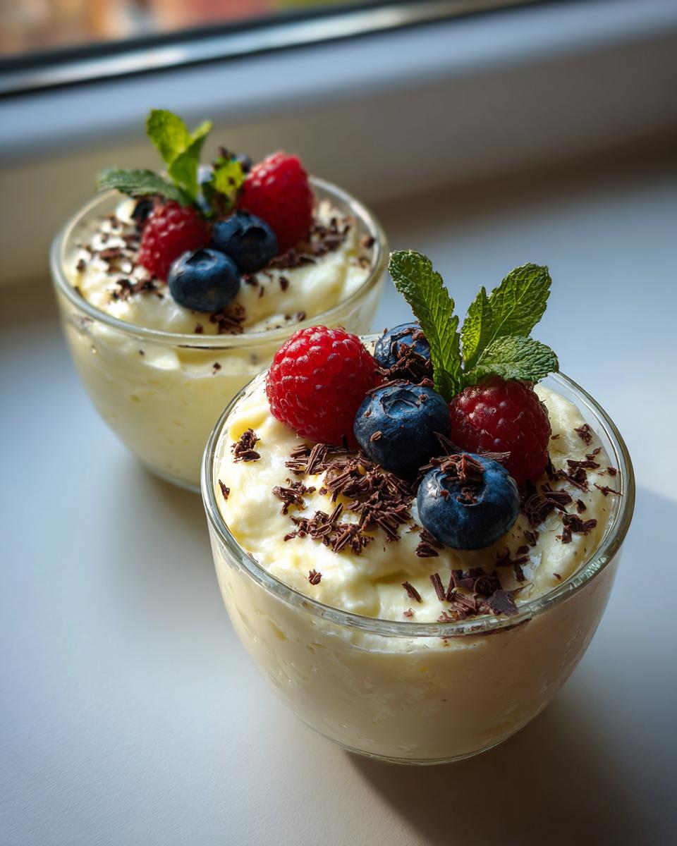 Homemade Vanilla Cream Dessert Cups - detail 1