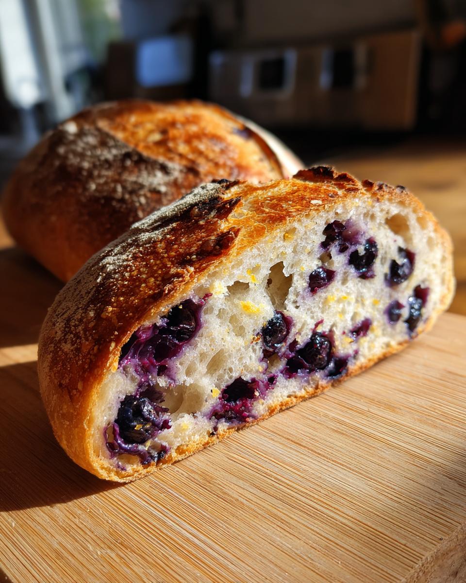 Lemon Blueberry Sourdough Bread - detail 2