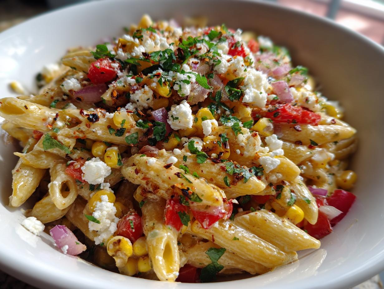 Mexican Street Corn Pasta Salad - detail 2