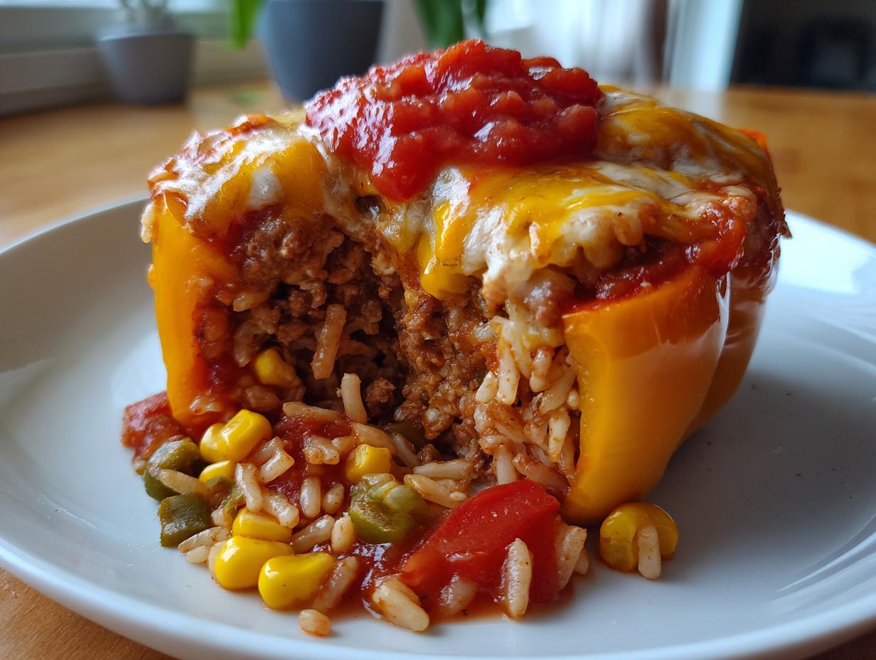 Mexican-Style Stuffed Bell Pepper Bake - detail 2
