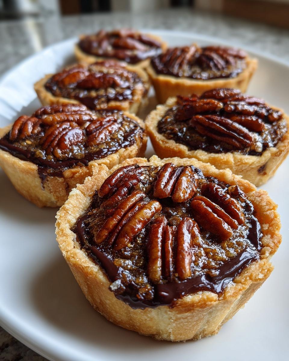 Mini Chocolate Pecan Tarts for Parties - detail 1