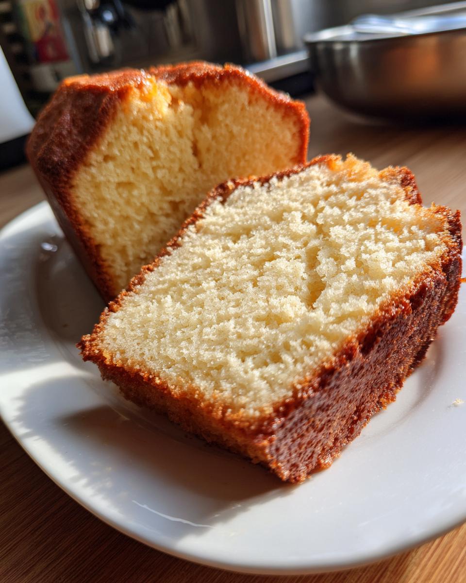Old-Fashioned Vanilla Sour Cream Pound Cake - detail 1