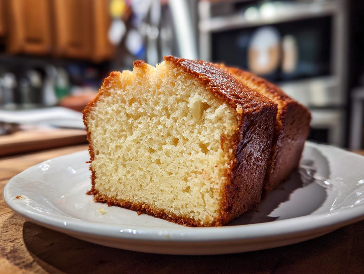 Old-Fashioned Vanilla Sour Cream Pound Cake - detail 2