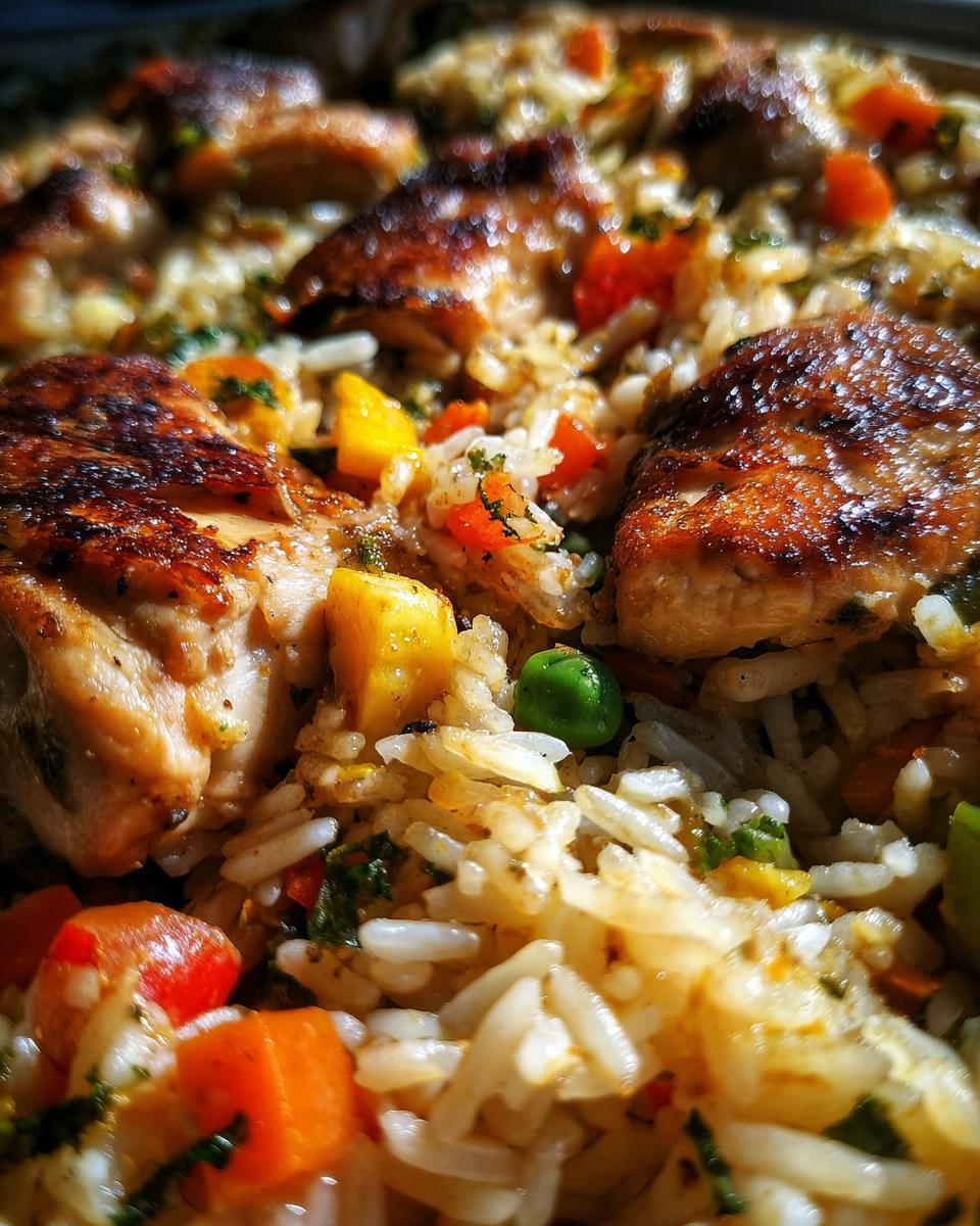 One Dish Chicken, Rice & Veggie Bake - detail 2