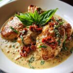 One-Pan Creamy Tuscan Chicken with Sun-Dried Tomatoes