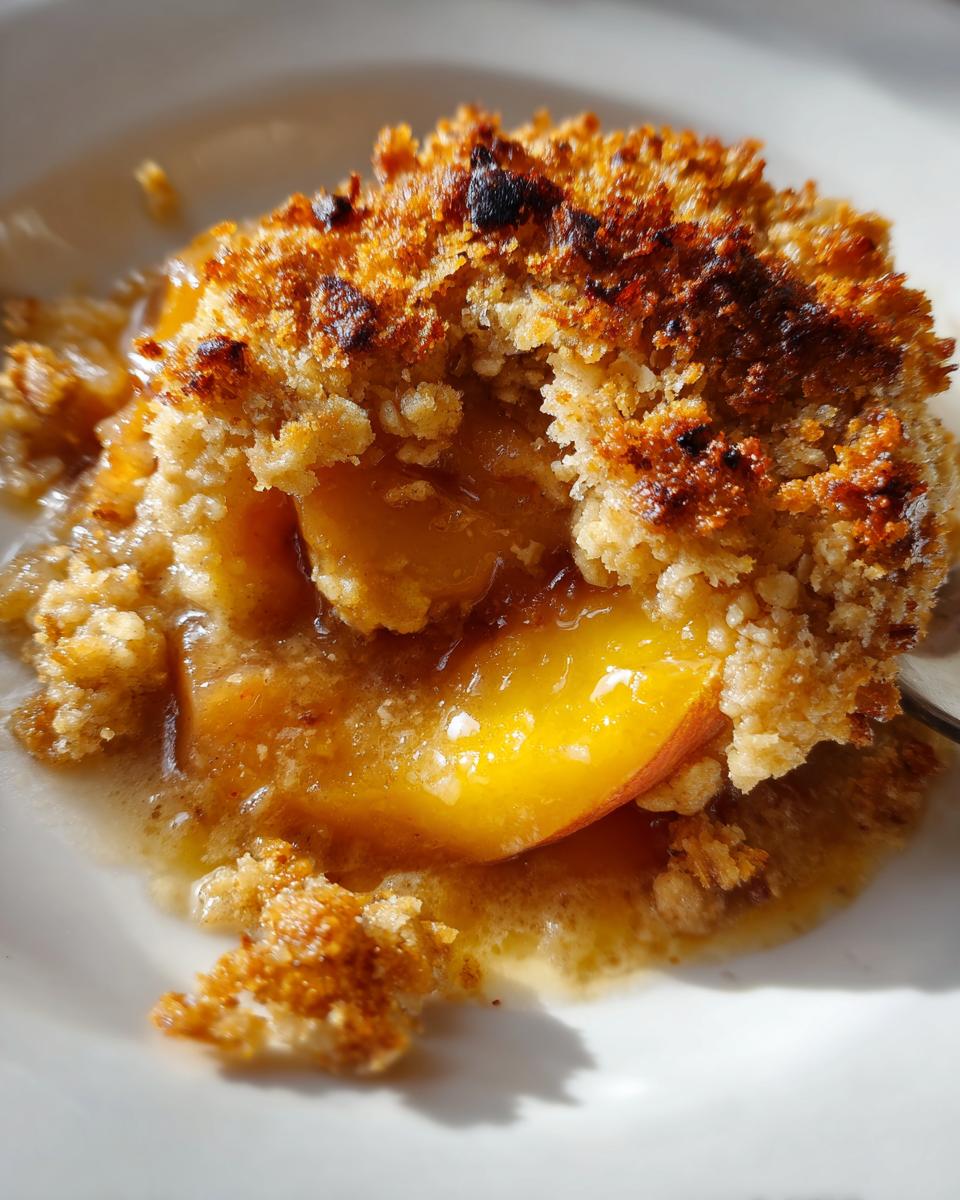 Peach Oat Crisp (Summer-to-Cozy Transition Dessert) - detail 1