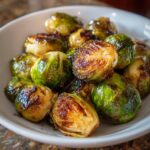Roasted Brussels Sprouts with Balsamic Glaze (No Crisp Focus)