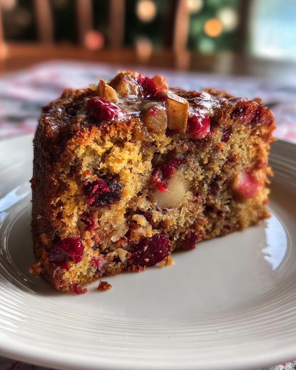 Rustic Apple Cranberry Cake for Cozy Winter Nights - detail 2